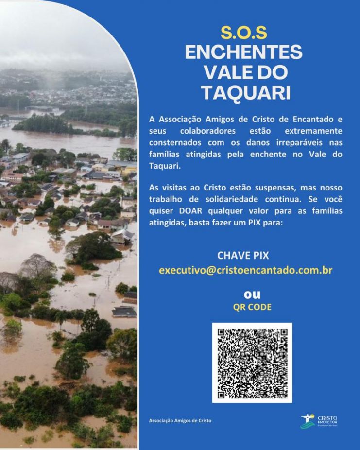 Associação busca arrecadar valores para ajudar vítimas de enchente no