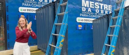 VÍDEO: Mestre da Obra oferece escada de até 8,40 metros para locação