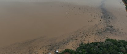 VÍDEO: marrequinhas no lago da Usina Itá chamam a atenção de visitantes