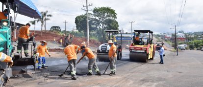 Obras na rua 27 de Fevereiro avançam em ritmo intenso em Xanxerê