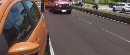 Mãe e duas filhas são atropeladas em São Lourenço do Oeste