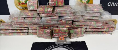 Polícia Civil apreende 22 kg de maconha e haxixe em mala de passageiro na BR-153 em Bom Jesus