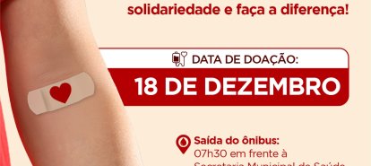 Xanxerê abre inscrições para ação de doação de sangue em dezembro