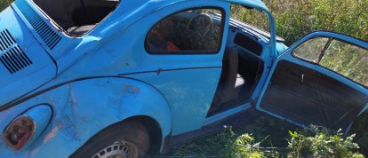 Saída de pista deixa idoso ferido no interior de município do Meio-Oeste