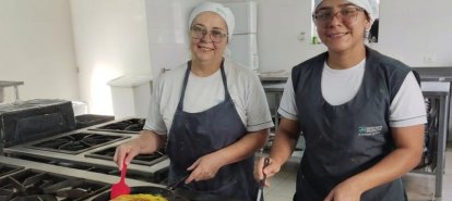 Cachapa, prato sugerido por cozinheira venezuelana do HRSP, surpreende pacientes