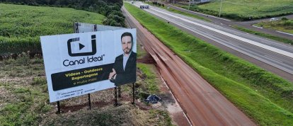 Canal Ideal amplia presença na BR-282 com dois novos outdoors próximos ao Trevo da Femi