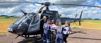 Aeronave do SAER-Fron realiza transferência aeromédica de paciente com infarto no Oeste