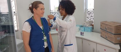 Vacinação contra a gripe: mais de 800 pessoas do grupo prioritário receberam o imunizante no primeiro dia da campanha