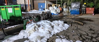 Incêndio atinge depósito de resíduos industriais em Joaçaba