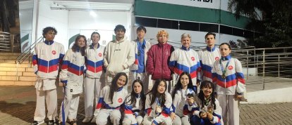 Karatê de Xanxerê se destaca com 17 conquistas na Taça Santa Catarina