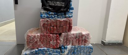 Após perseguição, PMRv apreende quase 100 quilos de maconha no Oeste de SC