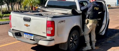 PRF apreende quase 800 quilos de maconha e recupera caminhonete clonada no Oeste de SC