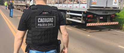 Operação conjunta fiscaliza transporte de animais e produtos agropecuários em Palmitos