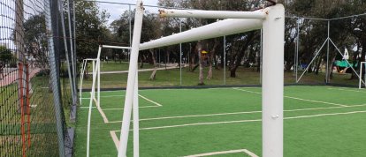 Vandalismo leva Prefeitura a retirar traves das quadras do Ecoparque em Xanxerê