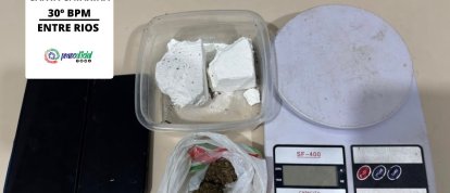 Duas pessoas são presas por tráfico de drogas em Entre Rios