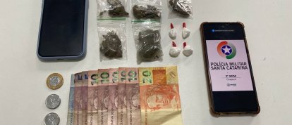 Adolescente é apreendido com maconha e cocaína durante abordagem em Chapecó