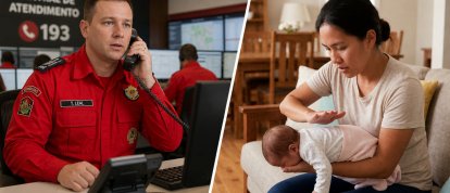 Recém-nascida é salva após orientação dos Bombeiros Voluntários por telefone no Oeste