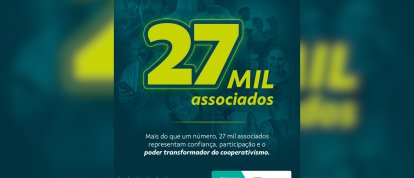 Sicoob Credimoc alcança a marca histórica de 27 mil associados