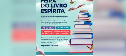 Feira do Livro Espírita acontece neste sábado (18) em Xanxerê