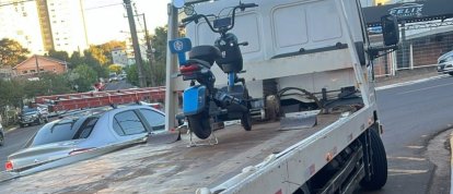 Polícia Militar fiscaliza veículo elétrico com indícios de adulteração em Xanxerê