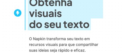 Transforme texto em visuais incríveis