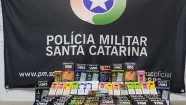 Homem é preso por contrabando com 87 cigarros eletrônicos em São Lourenço do Oeste