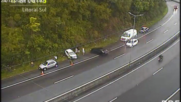 PRFs e pedestres são atropelados durante atendimento de ocorrência na BR-101