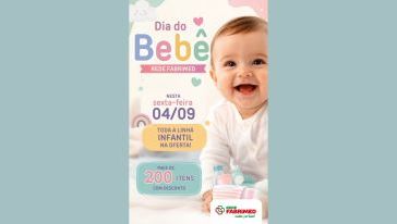  Nesta sexta-feira, dia 04, tem Dia do Bebê na Rede Fabrimed!