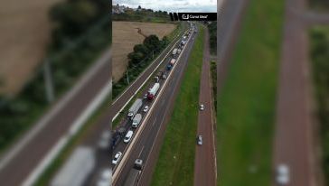 VÍDEO: quem precisa trafegar pela BR-282 entre Xanxerê e Chapecó deve redobrar a paciência durante o mês de abril