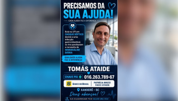 Morador de Xanxerê enfrenta grave problema de saúde e família pede ajuda da comunidade