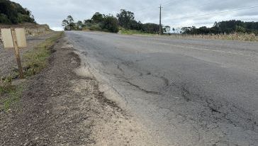 VÍDEO: obra parada na SC-355 gera reclamações e preocupação entre moradores
