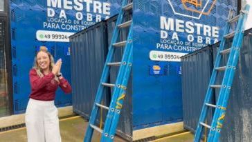 VÍDEO: Mestre da Obra oferece escada de até 8,40 metros para locação