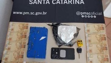 Homem é preso com mais de 1,5 kg de cocaína durante abordagem na SC-283