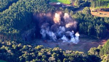 VÍDEO: detonação marca início das operações da SIM Mineradora em Abelardo Luz