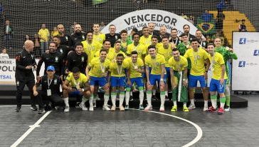 Brasil vence a Venezuela em Xanxerê e conquista o título da Liga Evolución de Futsal