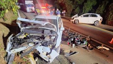 Jovens de 16 e 20 anos morrem em grave acidente registrado na BR-282, em Xanxerê 