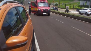 Mãe e duas filhas são atropeladas em São Lourenço do Oeste