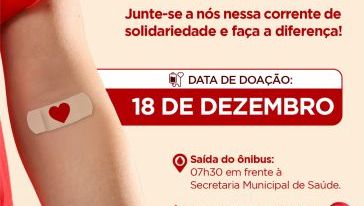 Xanxerê abre inscrições para ação de doação de sangue em dezembro