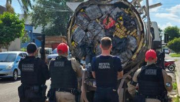 Polícia Federal apreende seis toneladas de maconha em um caminhão no Oeste catarinense