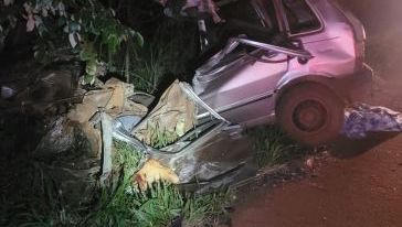 Colisão frontal na SC-159 deixa idoso morto no Oeste