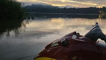 Buscas por vítima de afogamento no Rio Uruguai seguem em andamento em Mondaí