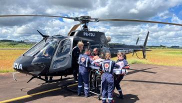 Aeronave do SAER-Fron realiza transferência aeromédica de paciente com infarto no Oeste