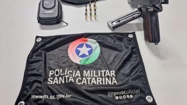 Motorista embriagado é preso com arma de fogo na SC-480 em Xanxerê