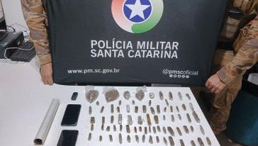 Mulher é presa por tráfico de drogas e crianças são encaminhadas ao Conselho Tutelar em Chapecó