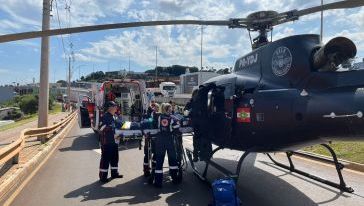 Motociclista fica em estado grave após acidente em Chapecó 