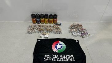 PMRv apreende medicamentos ilegais e eletrônicos avaliados em R$ 55 mil na SC-157