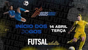 Jogos da AMAI 2026 iniciam nesta terça-feira (14) com o futsal adulto