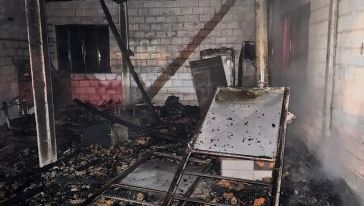Casa de chácara é destruída por incêndio no interior de Seara