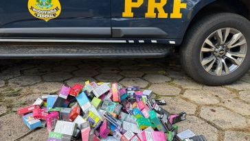 PRF apreende medicamentos e cigarros eletrônicos importados ilegalmente em Chapecó