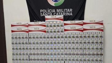 Casal é flagrado com 810 maços de cigarros contrabandeados em Novo Horizonte